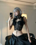 Sexy Corset Gather Lace Lingerie SCD101