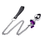 Steel Crystal Anal Plug With Balls - AN02